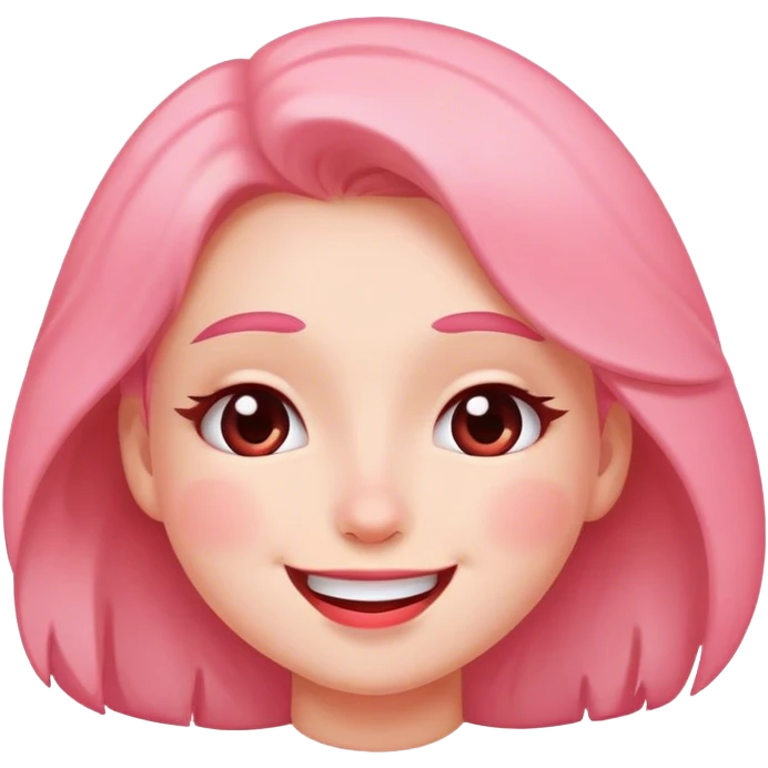 blushing and flirting emoji