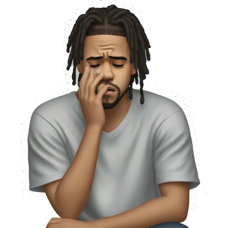j cole crying tears emoji