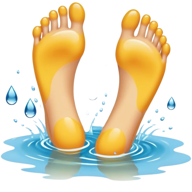 feet water emoji
