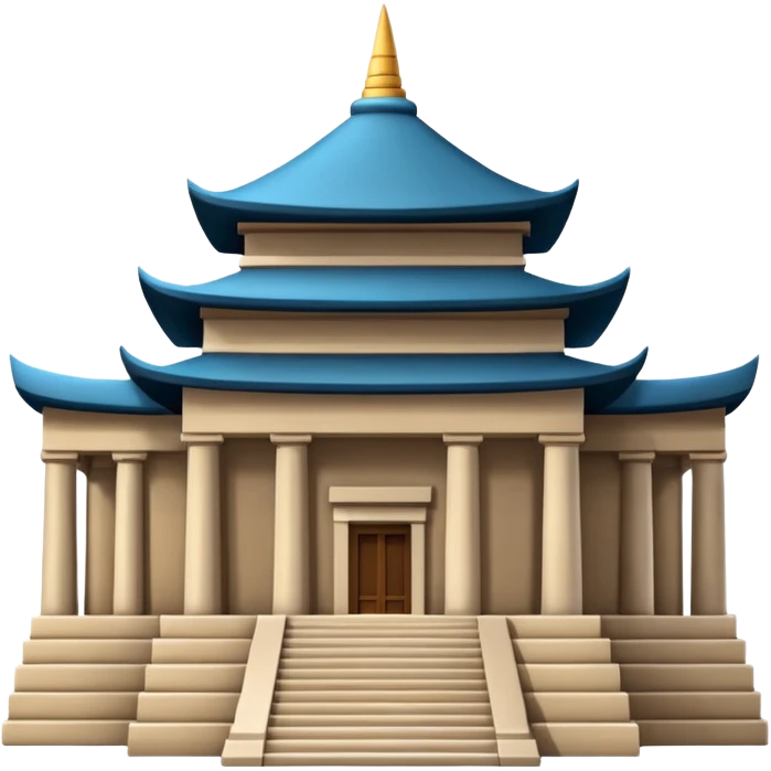 Make a building emoji of the temple on Epstein’s Island emoji