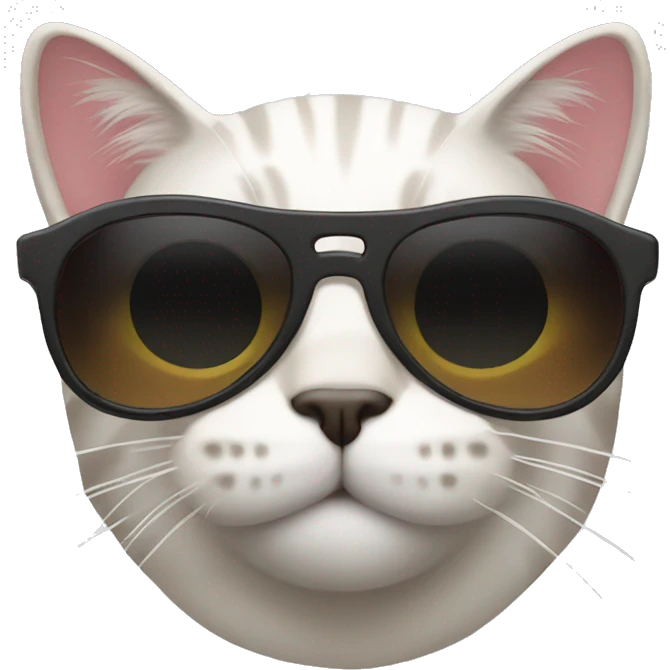 Cat with sunglasses emoji