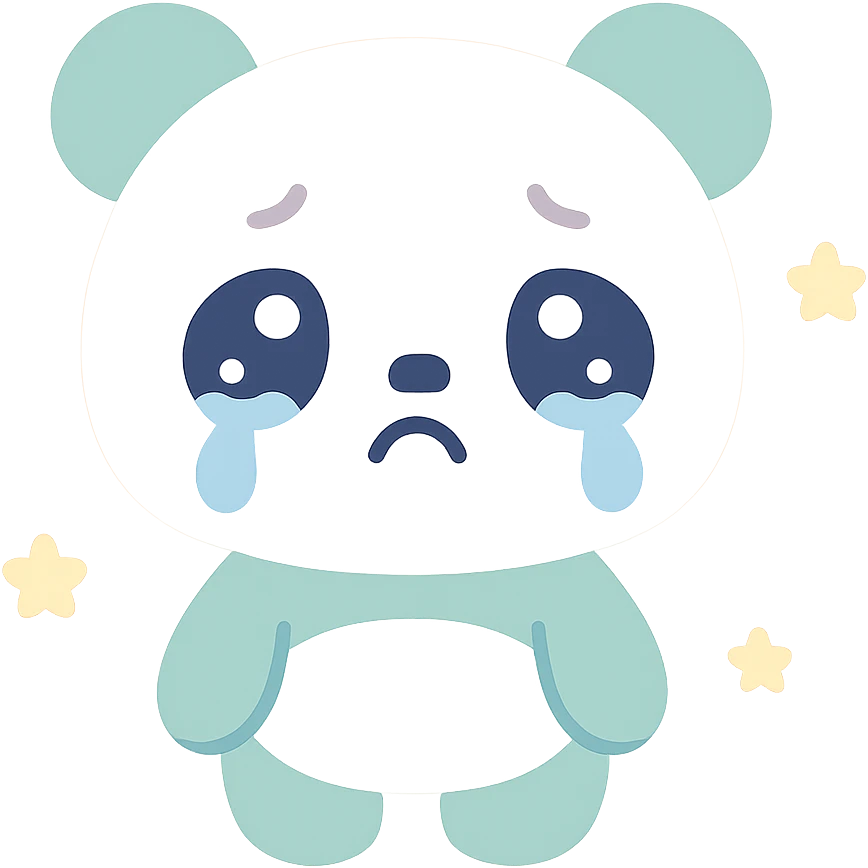 crying panda emoji