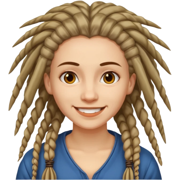 slavic woman with dreadlocks emoji