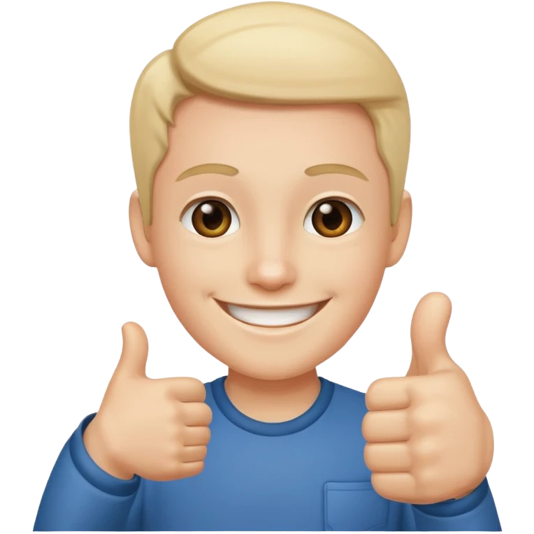 Smile with thumb up emoji
