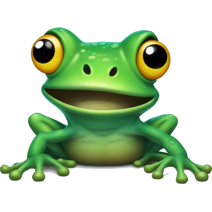 Trippy frog emoji