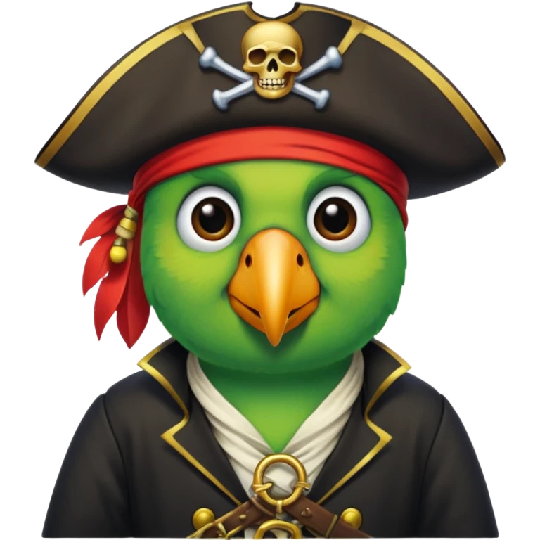 pirate and parrot emoji