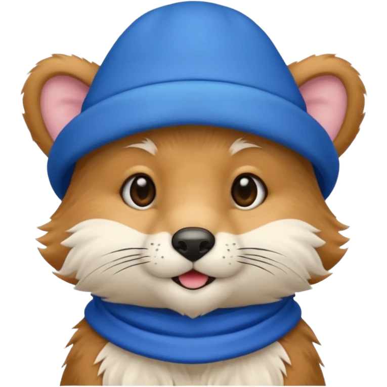 blue hat animal emoji