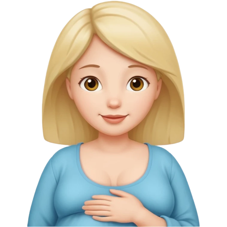 pregnant woman looking up emoji