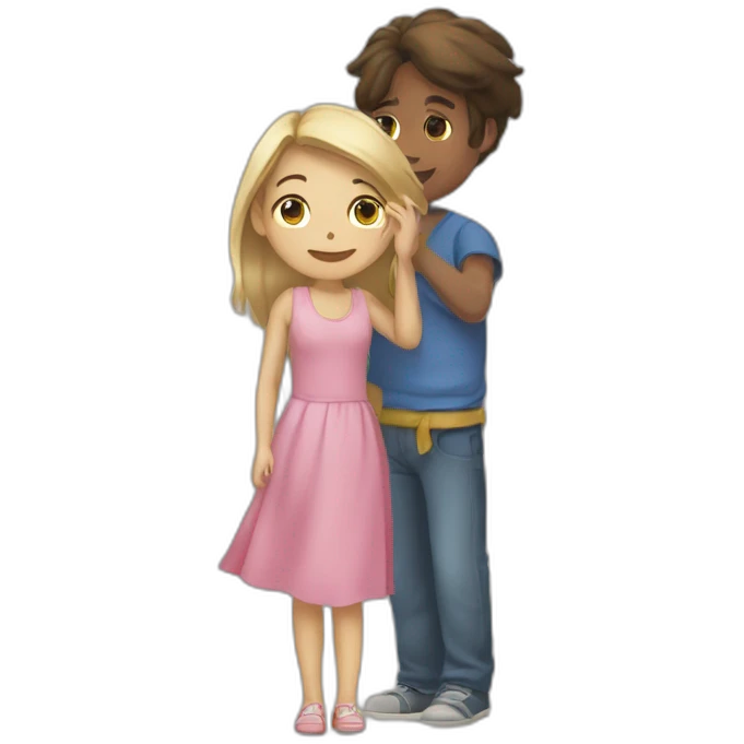 Fille sur garçon emoji