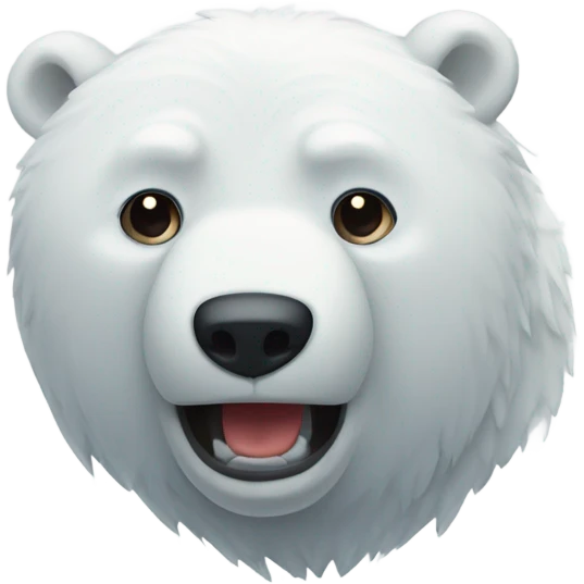 Oso polar durmiendo  emoji
