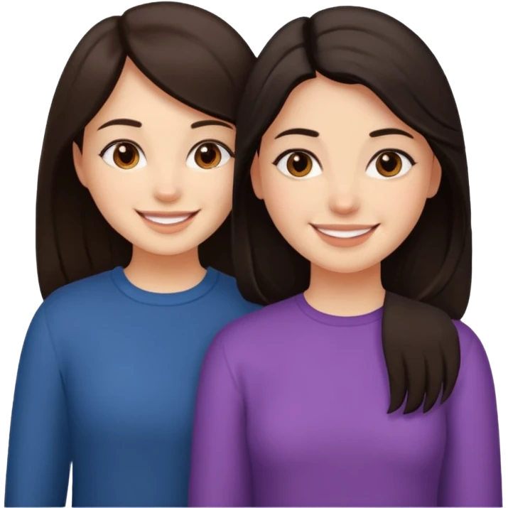 two--girls-best-friends-darkhair-darkhair emoji