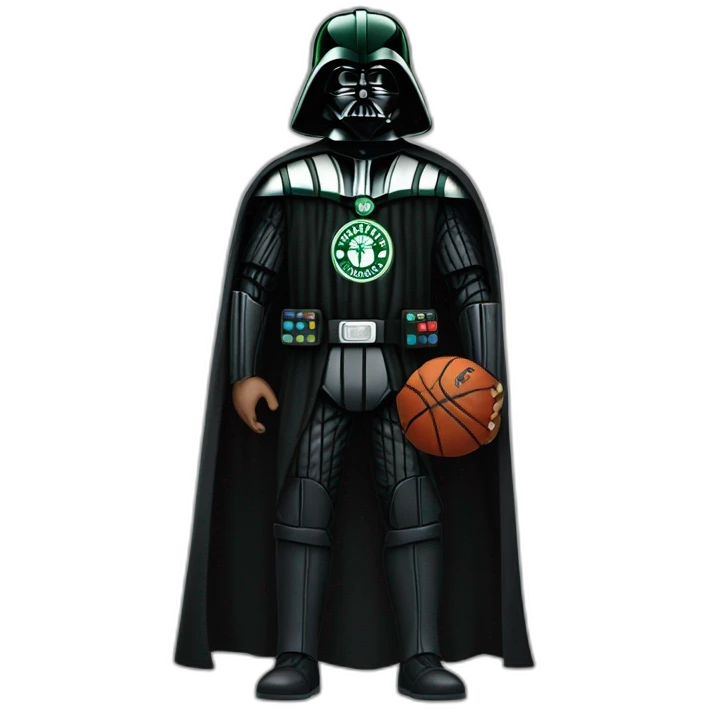 darth vader wearing boston celtics jerssey emoji