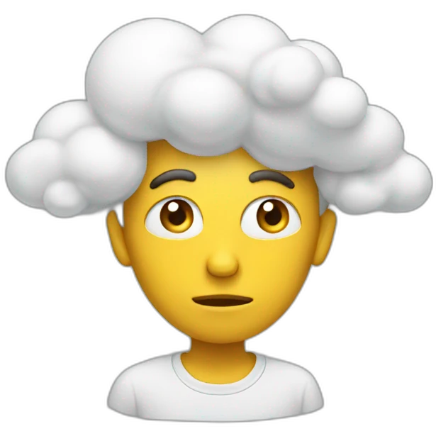 thinking cloude emoji