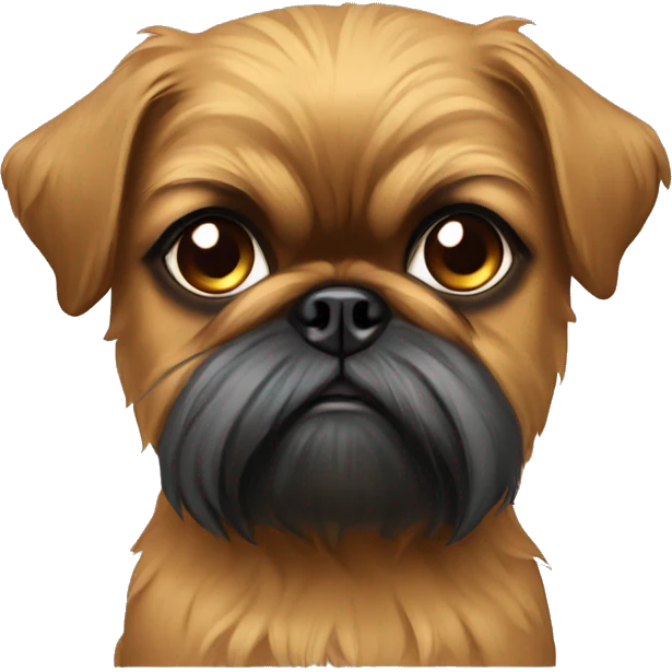 Brussels Griffon dog sad emoji