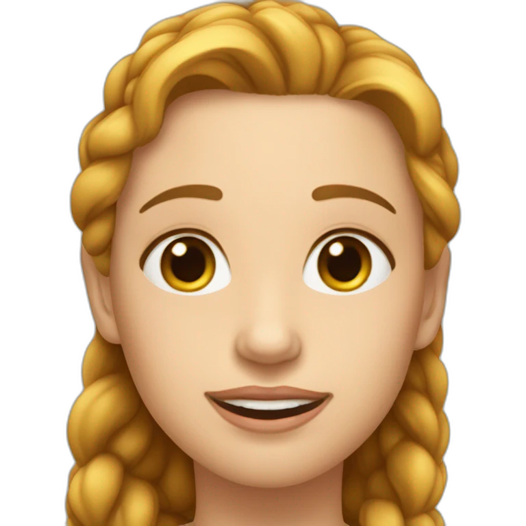 Девушка с длинными светлыми волосами emoji