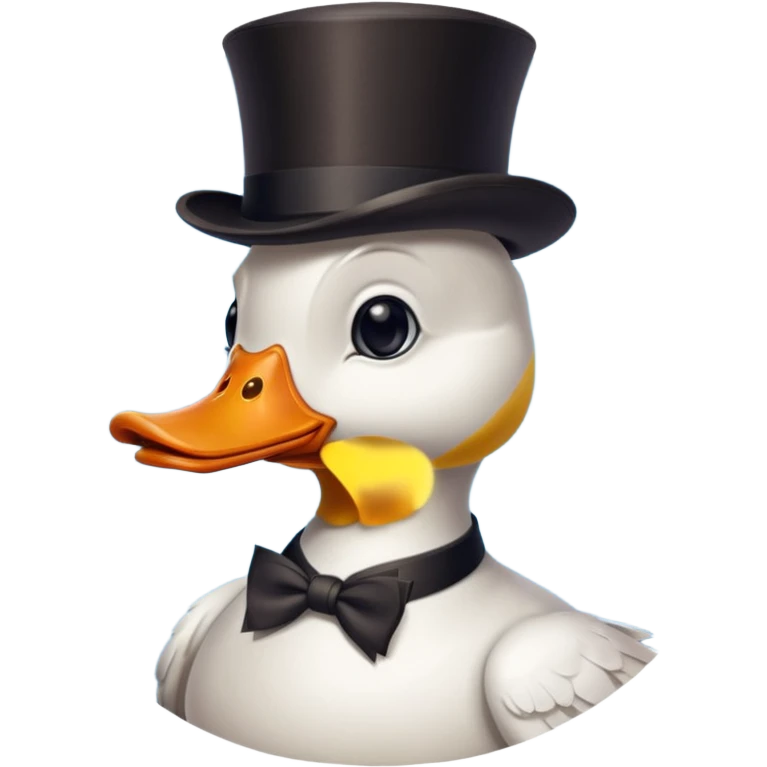 pato millonario blanco con monoculo emoji