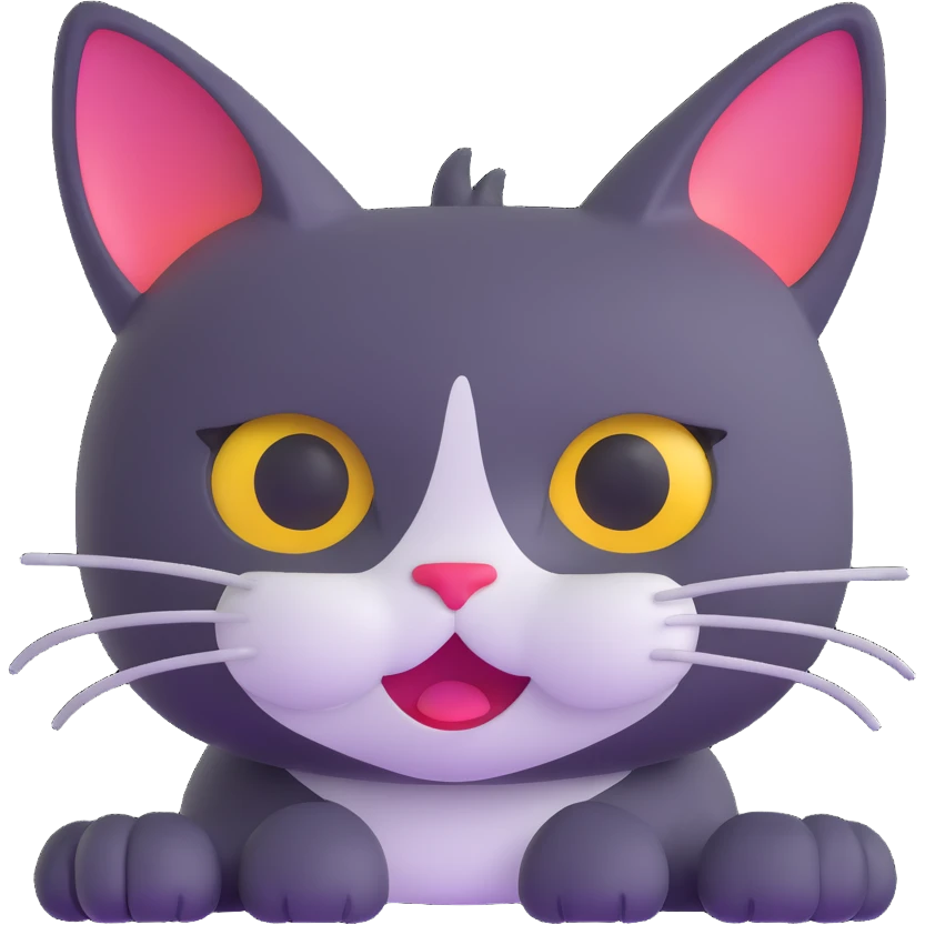 jolly one-eyed cat emoji