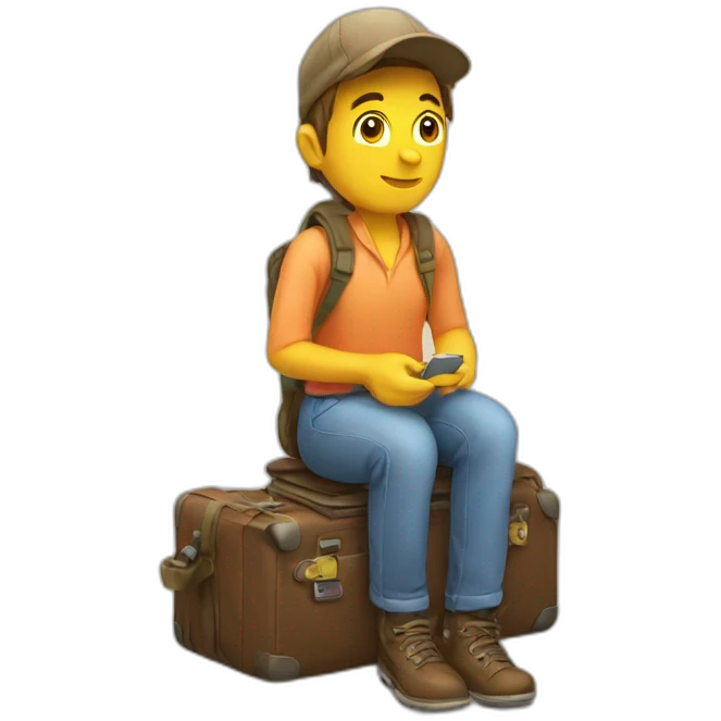 Traveling emoji