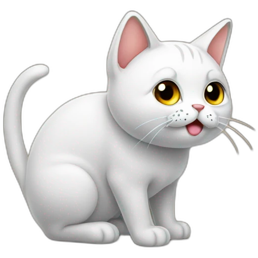 Cat pooping emoji