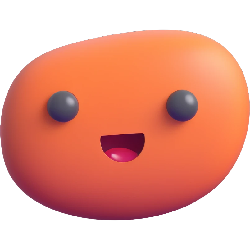 a weird pebble, quirky and unusual emoji