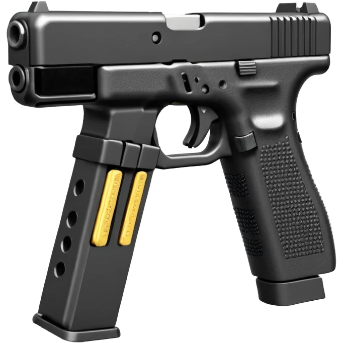 N block Glock 17 with an extended magazine emoji
