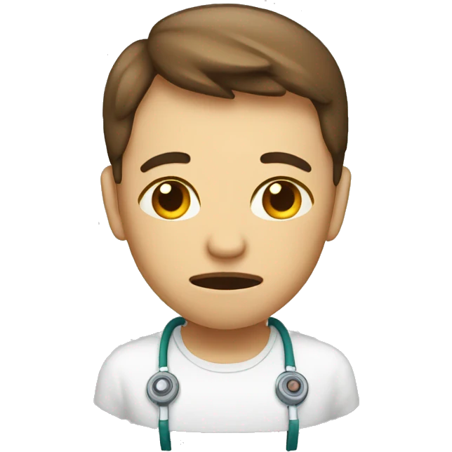 a weak with fever emoji