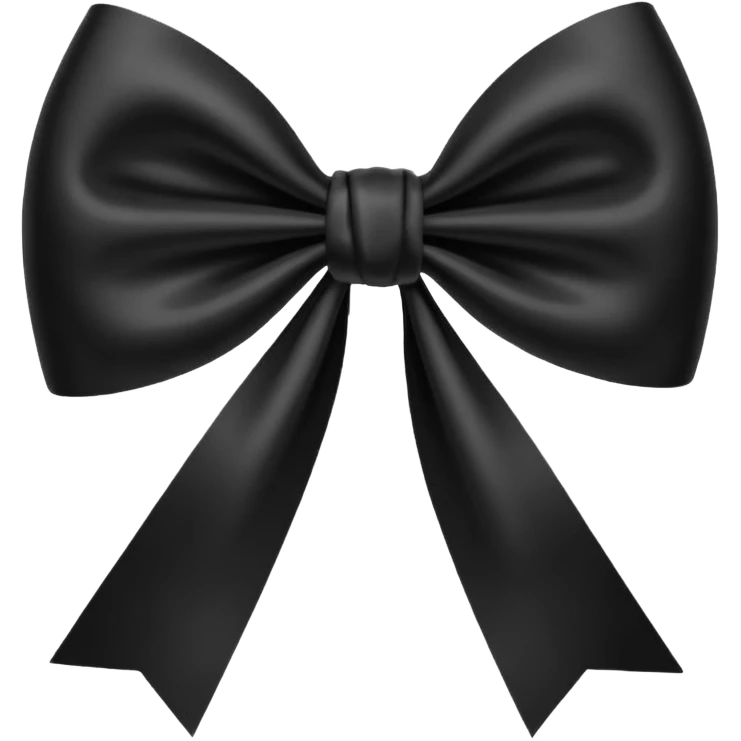 Bow black emoji