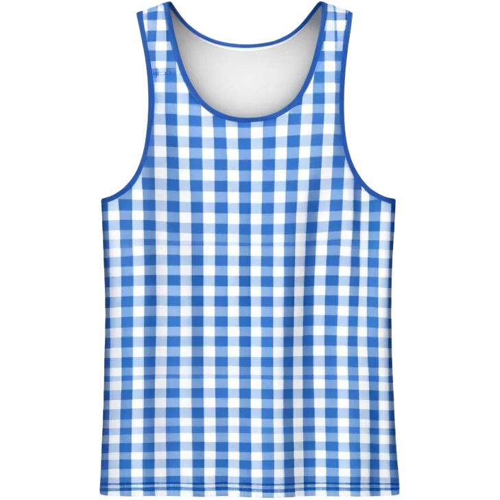 Gingham tank top emoji