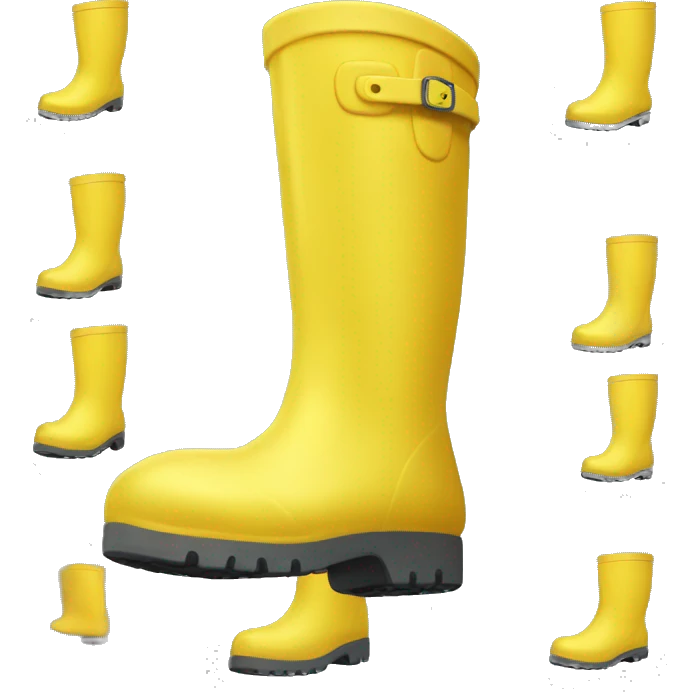 yellow rain boots emoji
