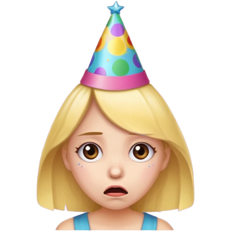 a very upset girl whose bithday has been forgotten emoji
