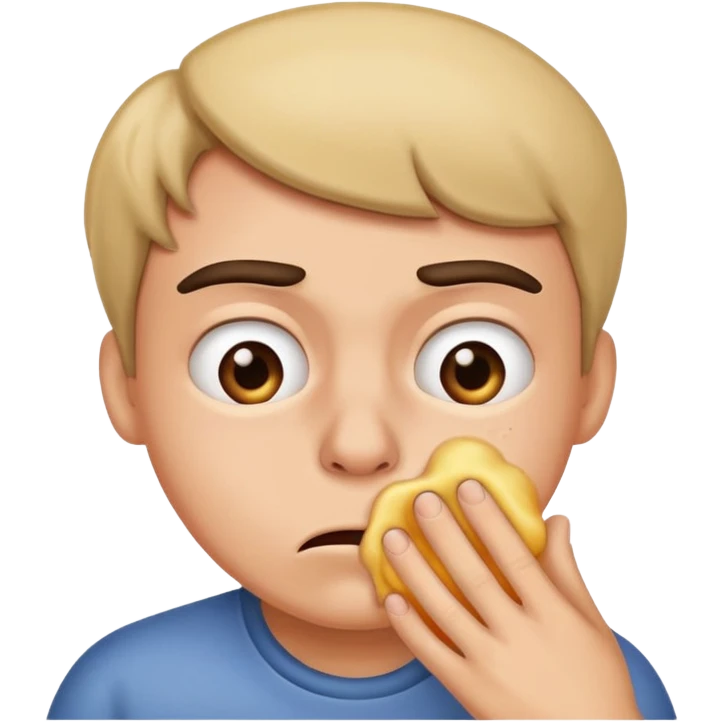 Smelling a nasty fart emoji