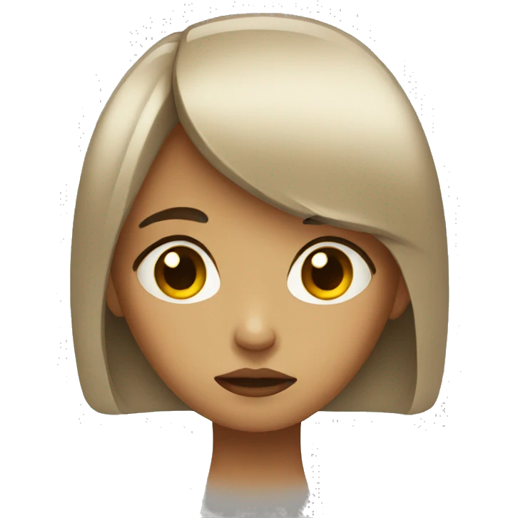 sad girl emoji