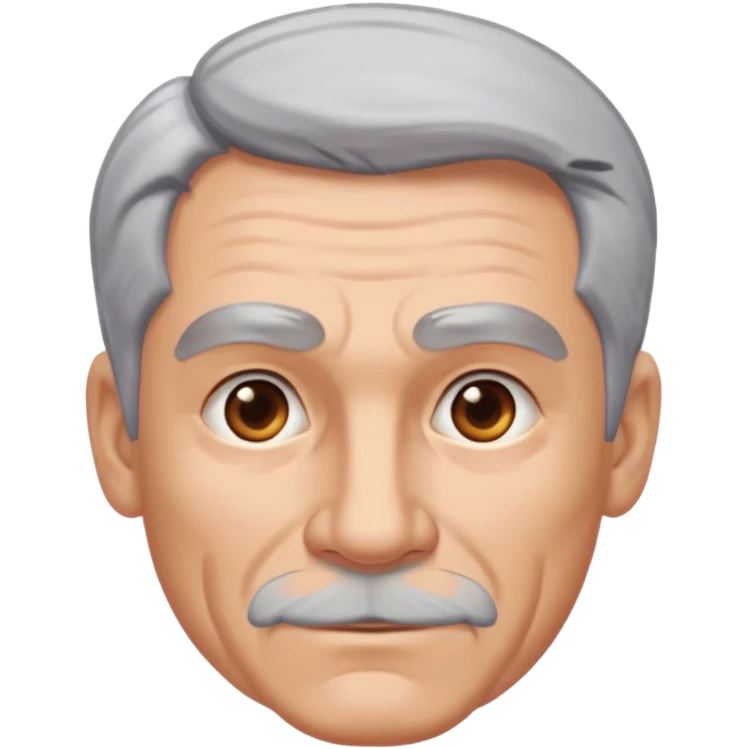 Grey hair older buff guy emoji emoji