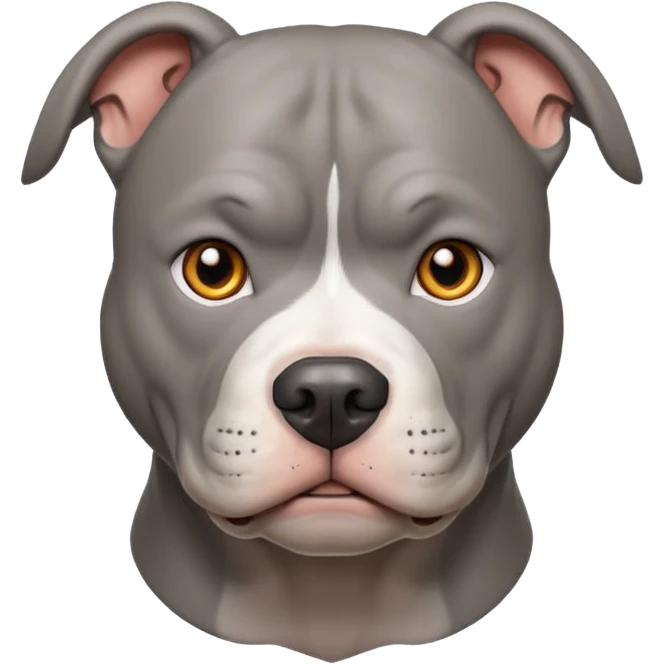 Grey pitbull emoji