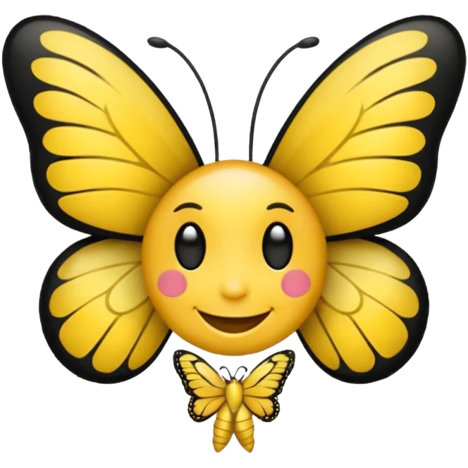 Emoji sourire avec un nœud papillon dans les cheveux emoji