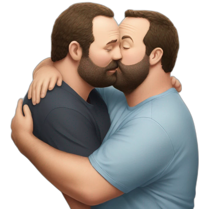 tom segura kissing bert kreischer emoji
