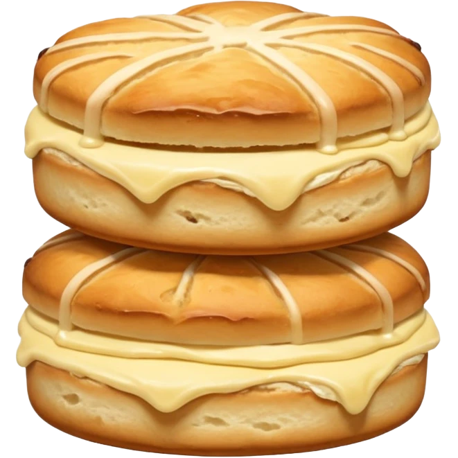 just one  - not layered with anything scones emoji