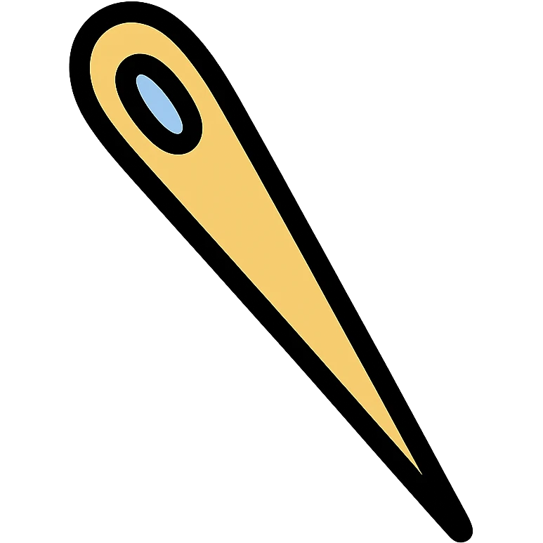 colored sewing needle icon emoji
