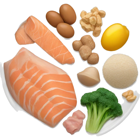 A proper diet full of protein  emoji