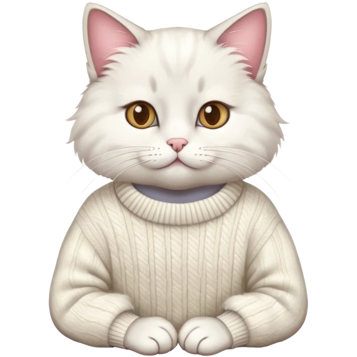 Preppy cat emoji