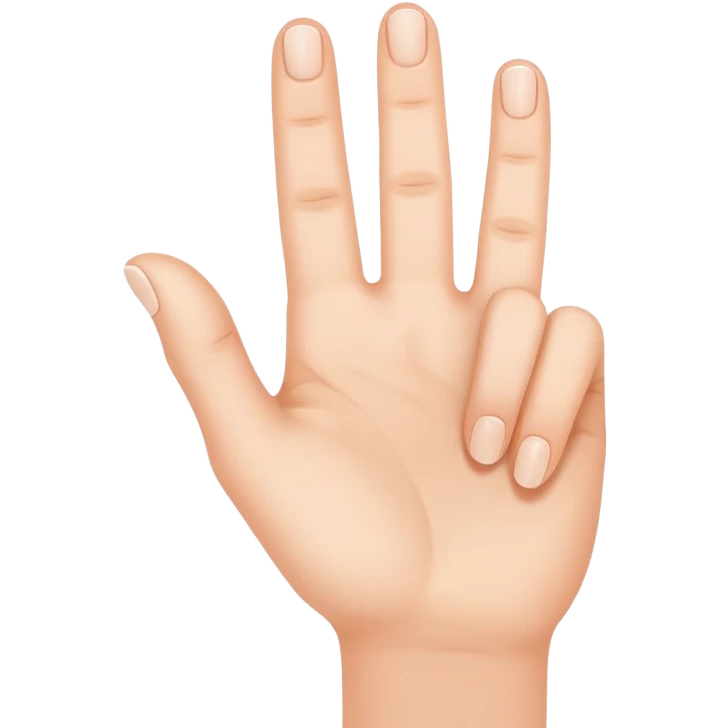 fingers forming a hashtag symbol emoji