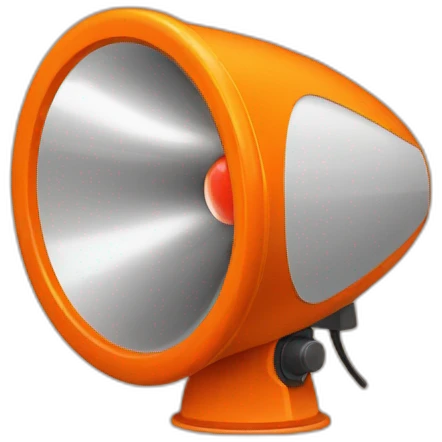 emergency siren color orange emoji