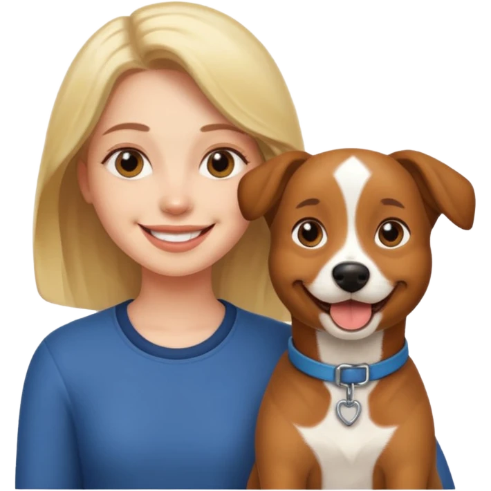 me with my dog  emoji