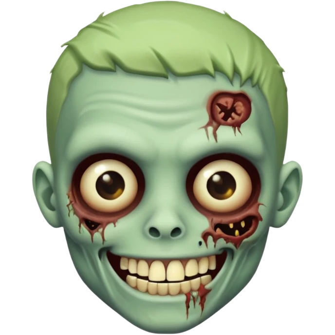 Menino zumbie com grillz  emoji