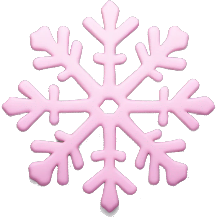 pastel pink snowflake  emoji