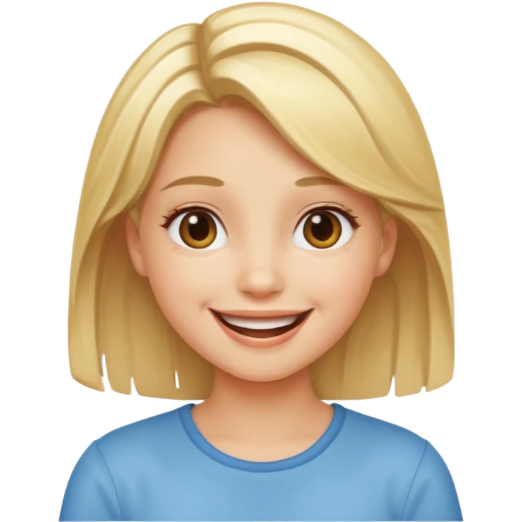 girl with blond hightlight  emoji emoji