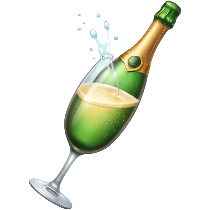 Champagne bottle emoji