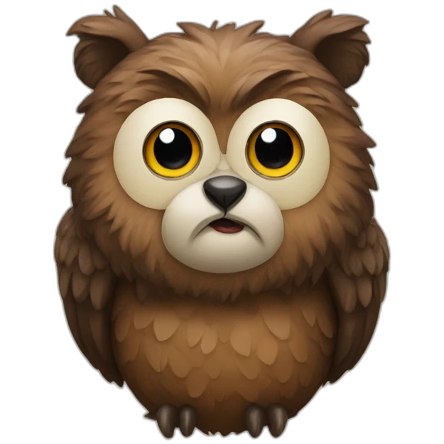 old bear owl emoji