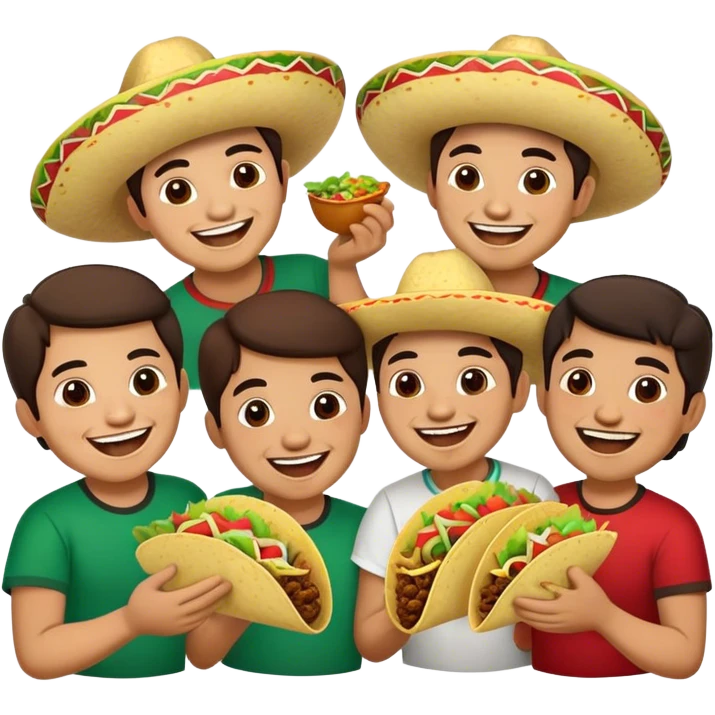 mexicans eating emoji