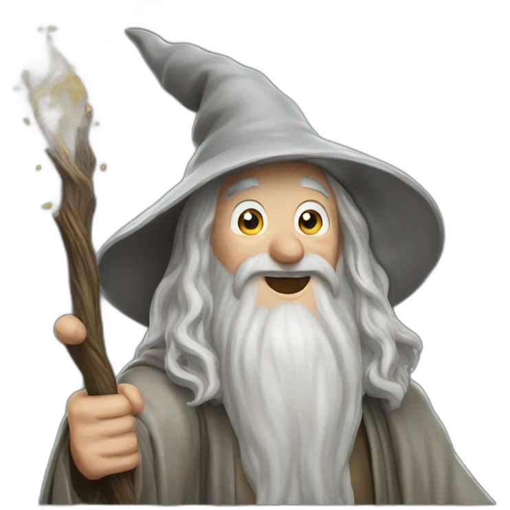 Gandalf celebraring emoji